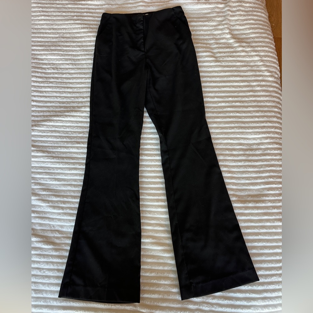 H&M Elegant Black Wide-Leg Trousers